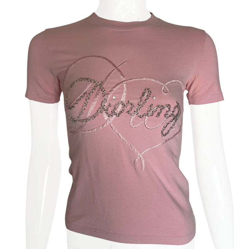 Christian Dior Sequin Embellished Diorling Tee - 38