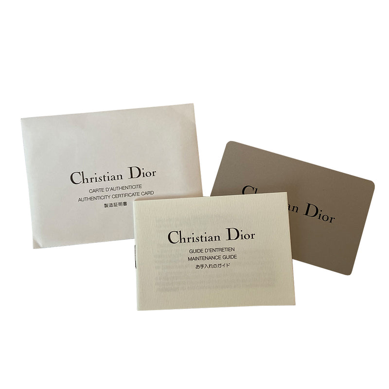Vintage Christian Dior Authenticity Certificate Card Maintenance Guide Tag  +