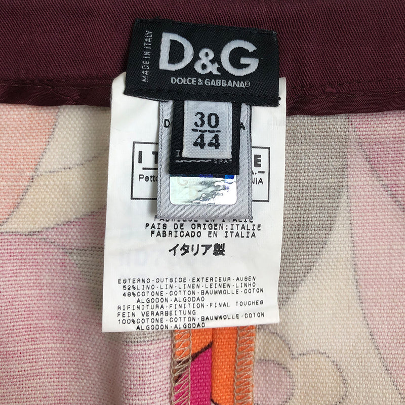 D&G Printed Mini Skirt - M