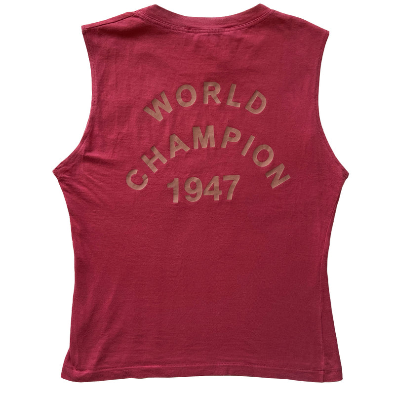 Christian Dior Red J’Adore Dior 1947 World Champion Sleeveless Tee - M