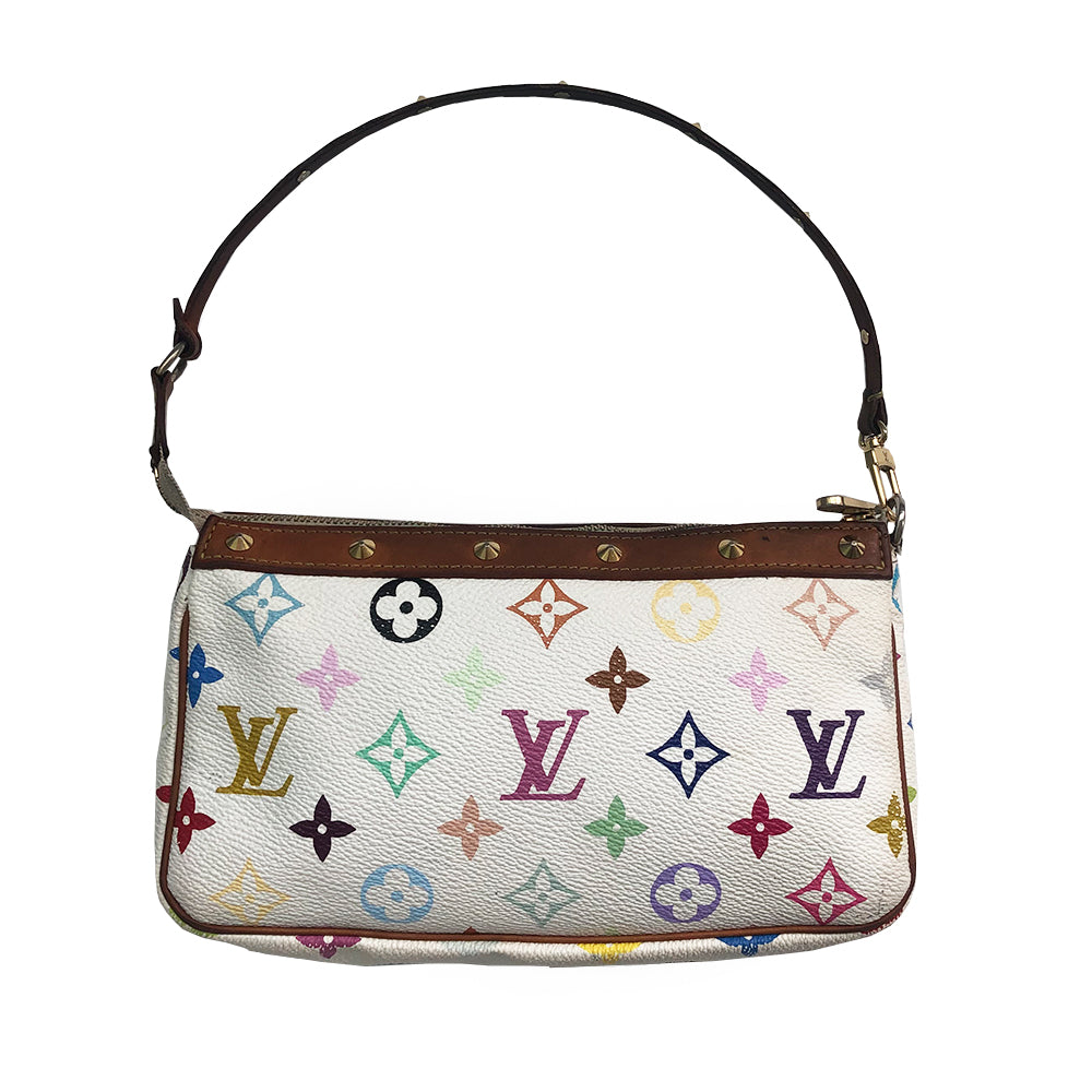 Louis Vuitton Murakami White Multicolore Pochette