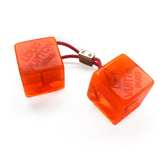 Louis Vuitton Robert Wilson Orange Lucite Hair Cubes